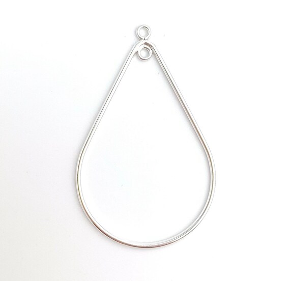Teardrop Drop w/Closed Jump Ring In&Out