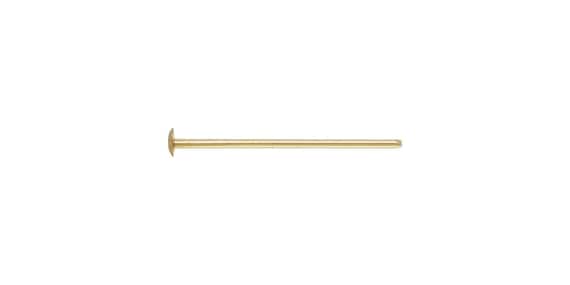 Ball Headpin 24ga .020x.50"(0.50x12.7mm) 060" Head, 14k gold filled. Made in USA. #4005372