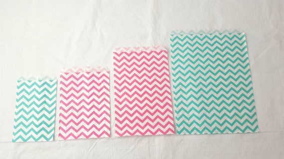 Chevron Pattern Paper Bags