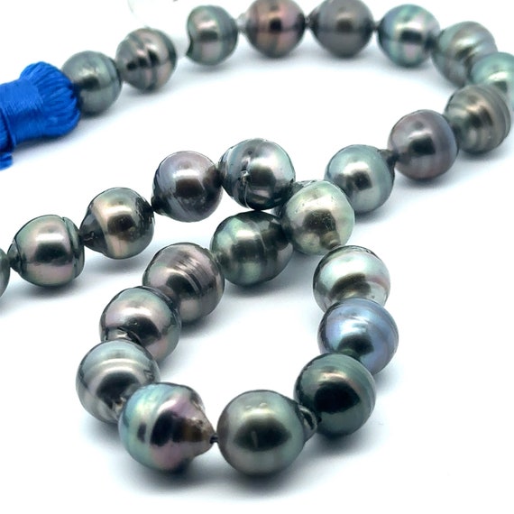 100% natural BLUE tassel Tahitian pearl strand, SKU#117