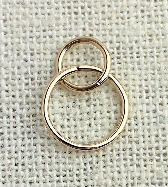 14k GF Interlocking Rings (12mm&8mm)