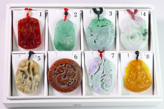 Natural Jade Pendants, Choose Your Design (JP001)