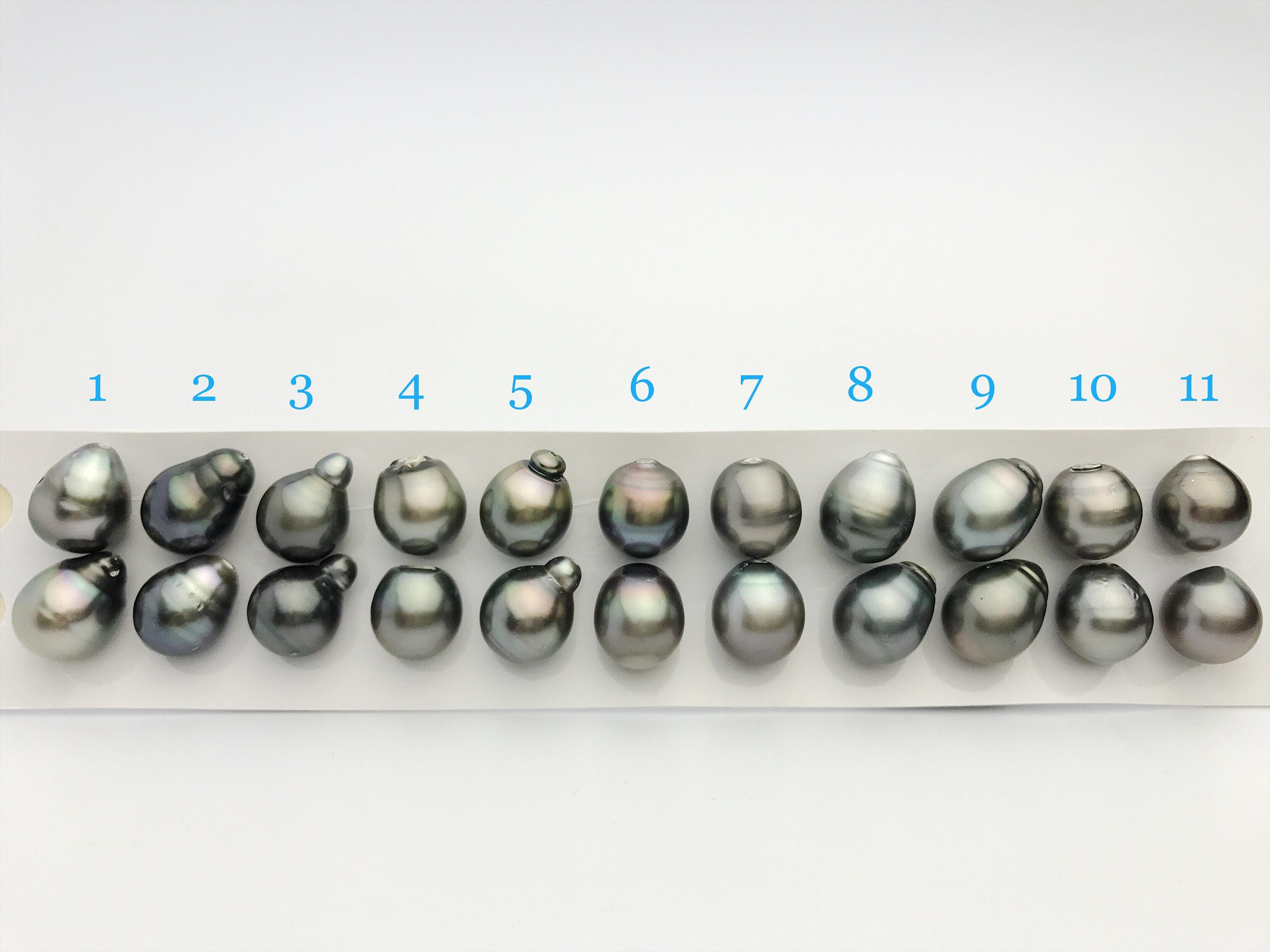 12mm Tahitian Matched Pearls, Drop (167)