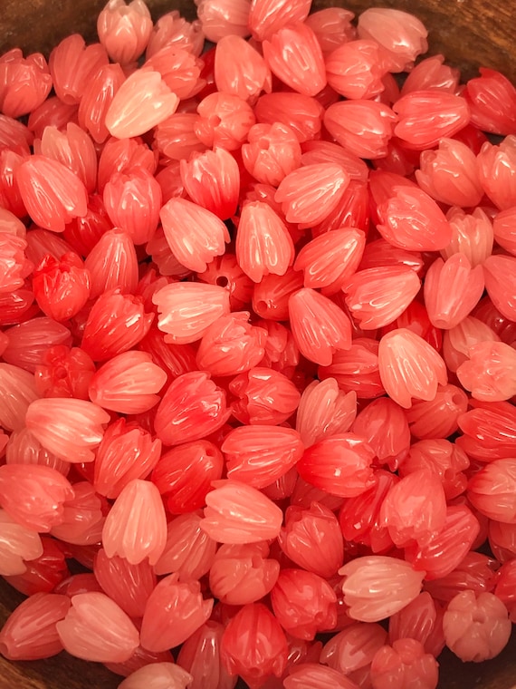 Pink Pikake Mother Of Pearl Beads Sku #M674-PINKSM