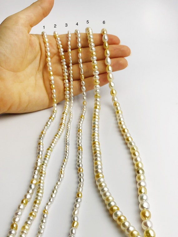 South Sea Keshi Pearl Strands (509 No. 1-6)