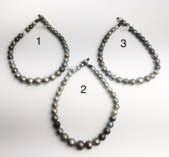 BIG 17mm Tahitian Pearl Necklace on Leather 11 - 17mm (212)