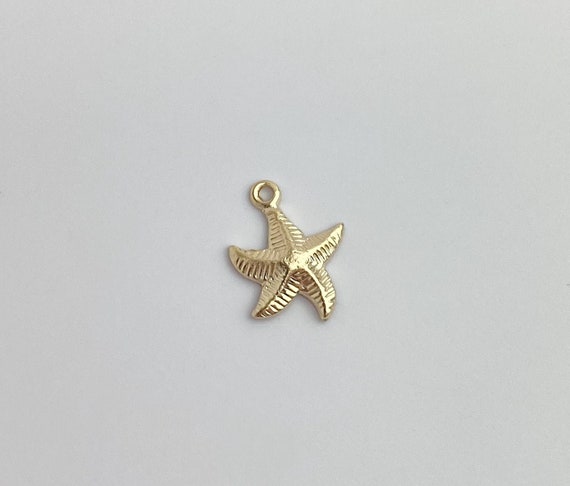 14k Gold Filled Starfish Charm