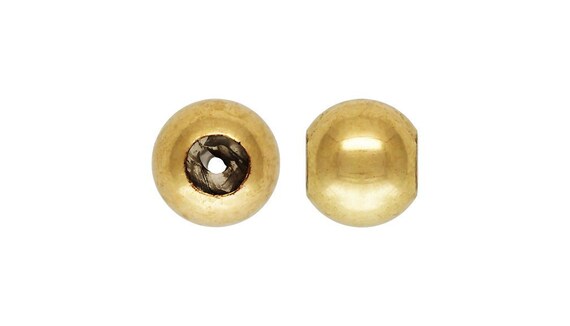 3.0mm Bead (0.5mm Silicone), 14k gold filled. Made in USA. #40047301I
