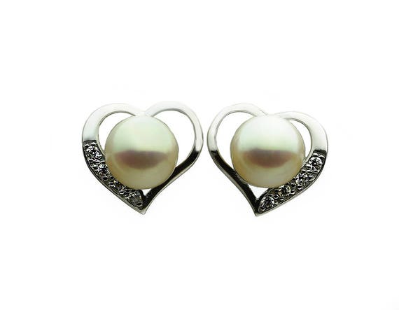 Sterling Silver Earring Pearl Setting SE04 Setting Only. No Pearl Included.