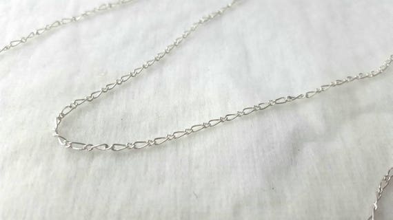 Figaro Sterling Silver Chain