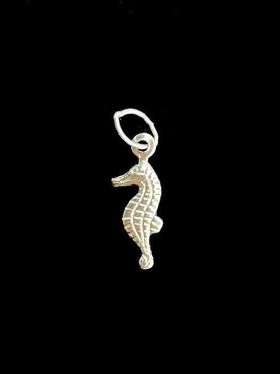 Sterling Silver Seahorse Charm, Sku#1459 C