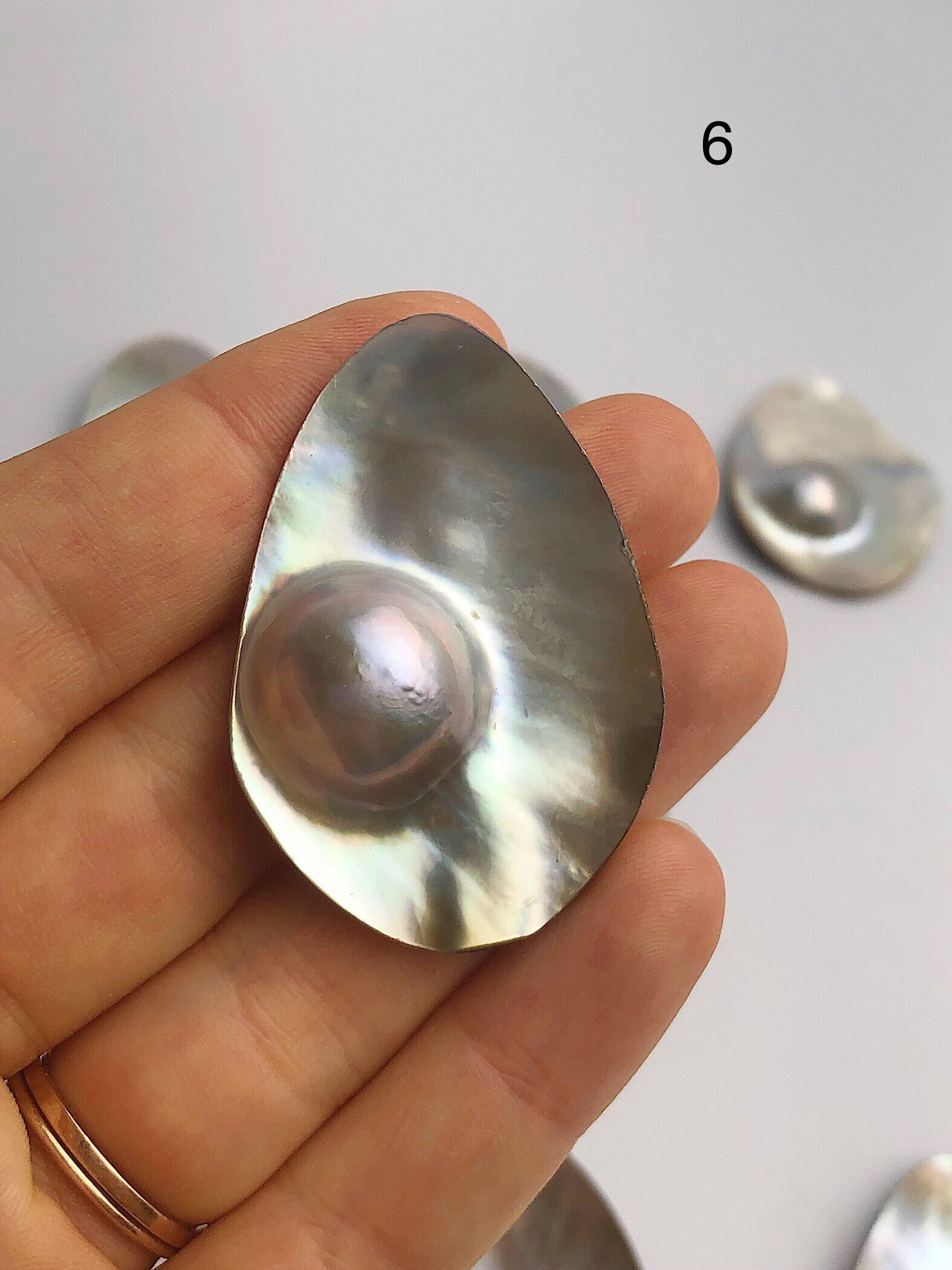 South Sea Mabe Pearls Natural Color (554 No. 19 )