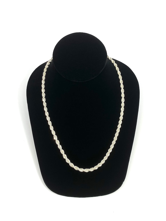 20” 4mm Sterling Silver Rope Chain, Sku: S5FRLC-20