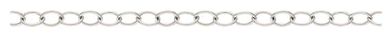 2207 Cable Chain Footage 25ft Spool, Sterling Silver. Made in USA. #5012510S25