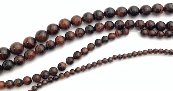Red Tiger Eye Bead Strand