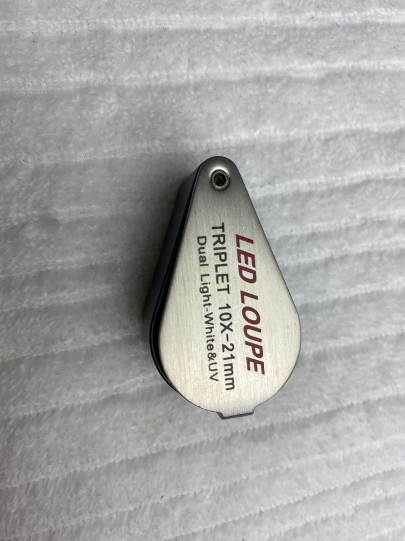 Jewelers Loop for jewelry with LED & UV light option. 10X Etsy