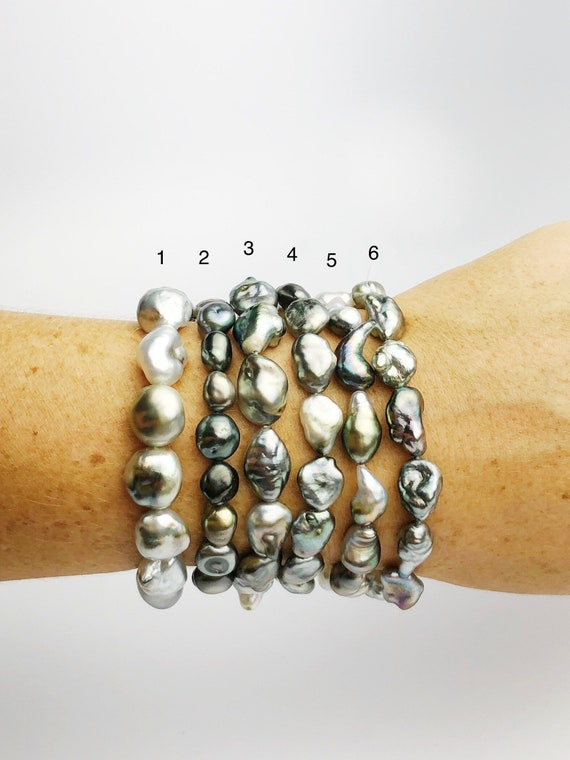 Keshi Tahitian Pearl Bracelets (291 No. 1-6)