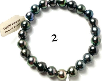 【TATIANA】PEARL POINT CIRCLE BRACELET★送料無料★2色 Tahitian Pearl Bracelet, SKU# 11138 - Etsy
