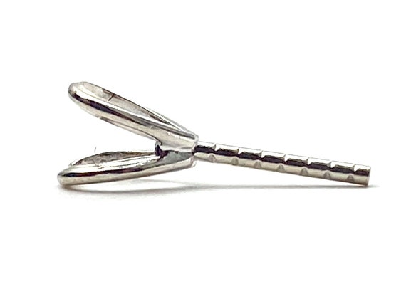 14K solid white gold pearl setting, SKU# 12-54-120