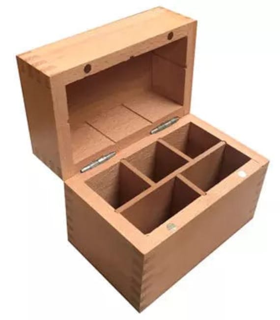 5-Compartment Gold Testing Stone Box