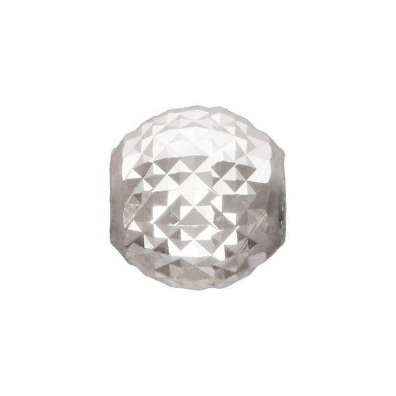 4.0mm Pyramid Cut Bead 1.5mm Hole, Sterling Silver. Made in USA. #5004640P