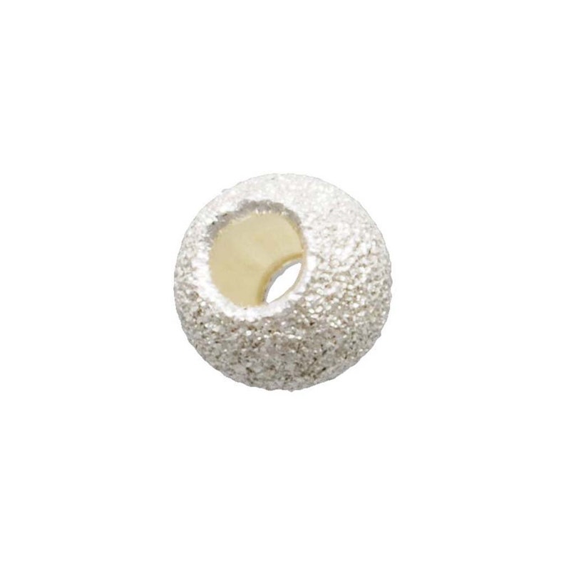 Sterling Silver #5001202S Made in USA 2.0mm Stardust Bead 0.9mm Hole