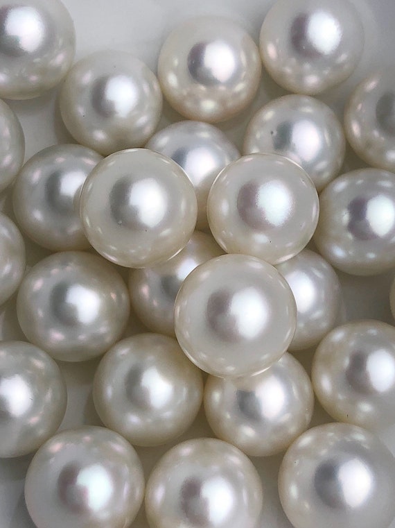 Top Quality Golden South Sea Loose Pearls, Round, 12mm - 12.9mm, AAA+  Quality, Natural Color