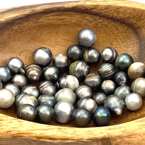 Bag of 100 Tahitian Pearls, Only 1.99 Each 100 Pcs Wholesale Pearls, 7 ...