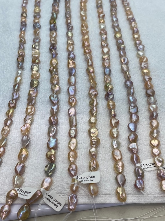 Keshi Edison Pearls  Strand #909