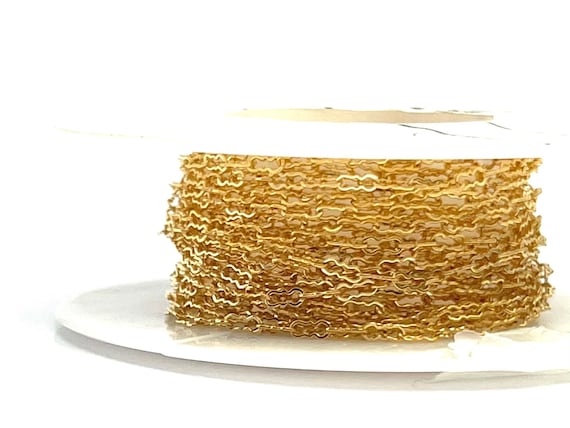 14k Gold Filled 1.7mm Krinkle Chain, Sku#SM262