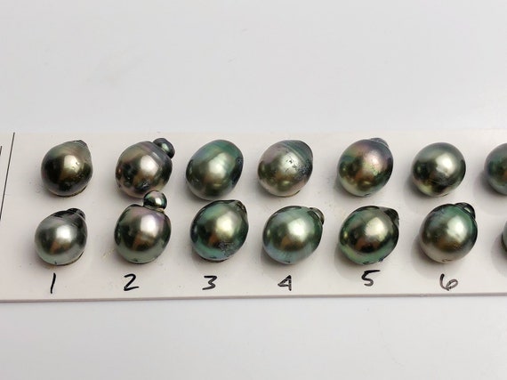 11mm Tahitian Loose Matched Pearls, Drop (209)