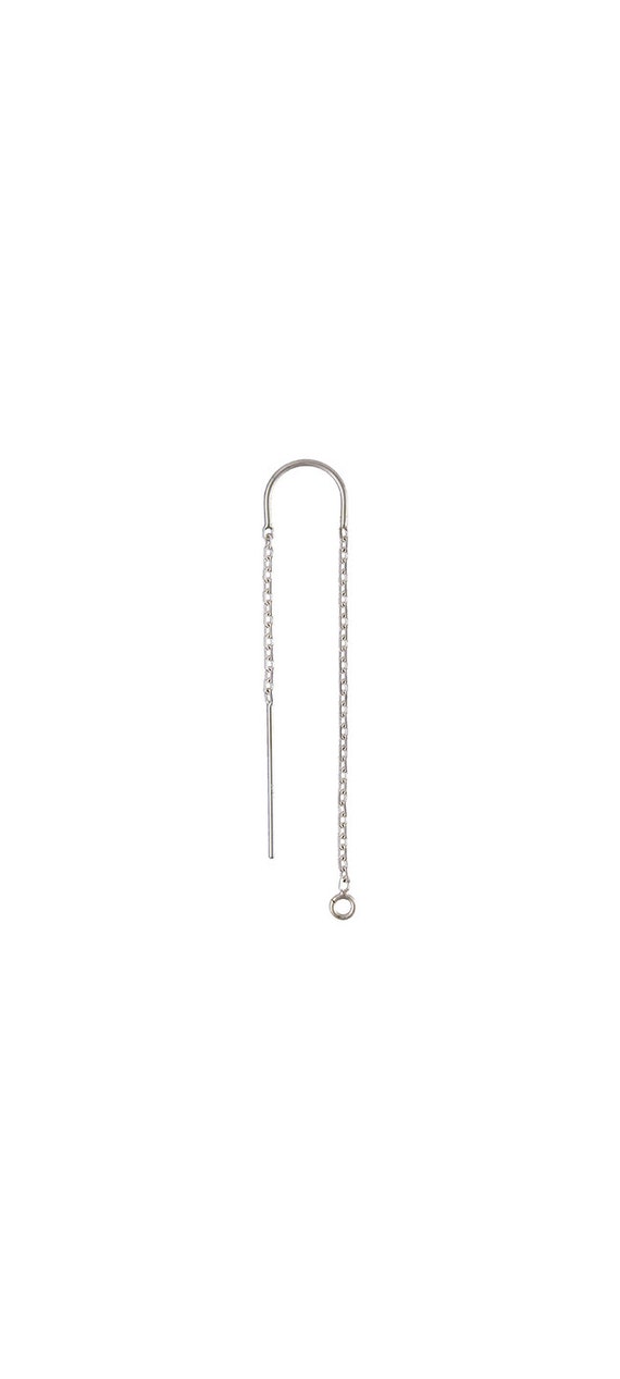 U-Threader DC Cable Chain Drop w/Ring AT, Sterling Silver. Made in USA. #5006430CB2