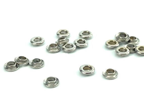 14K Solid White Gold 4mm Grommet, Sku#143742RH