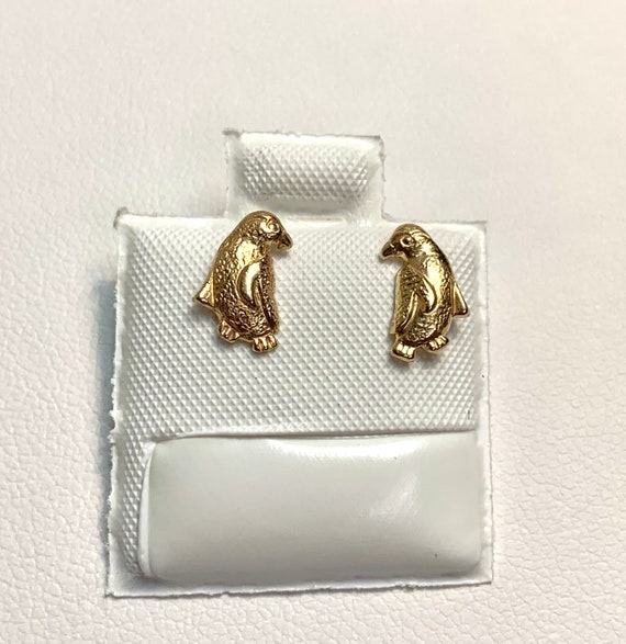 Penguin Earrings, 14k Gold Filled, 14k GF, 820-4