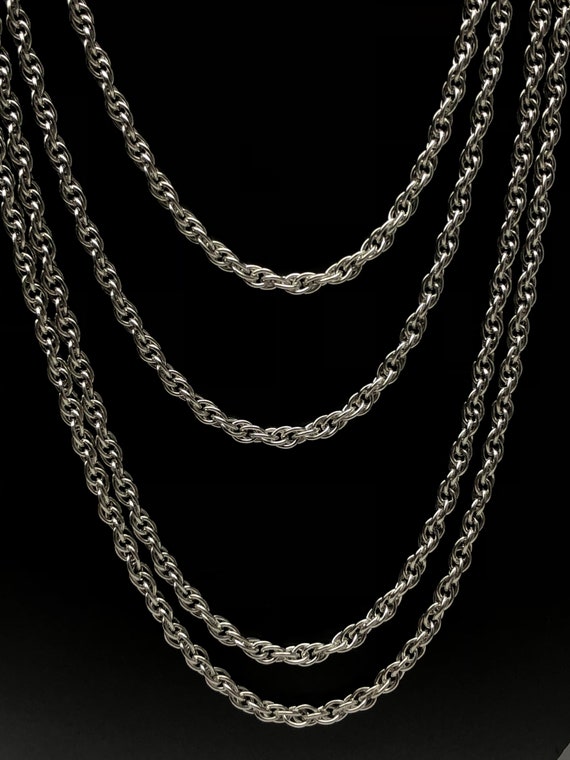 25R 2.5mm Sterling Silver Double Rope 