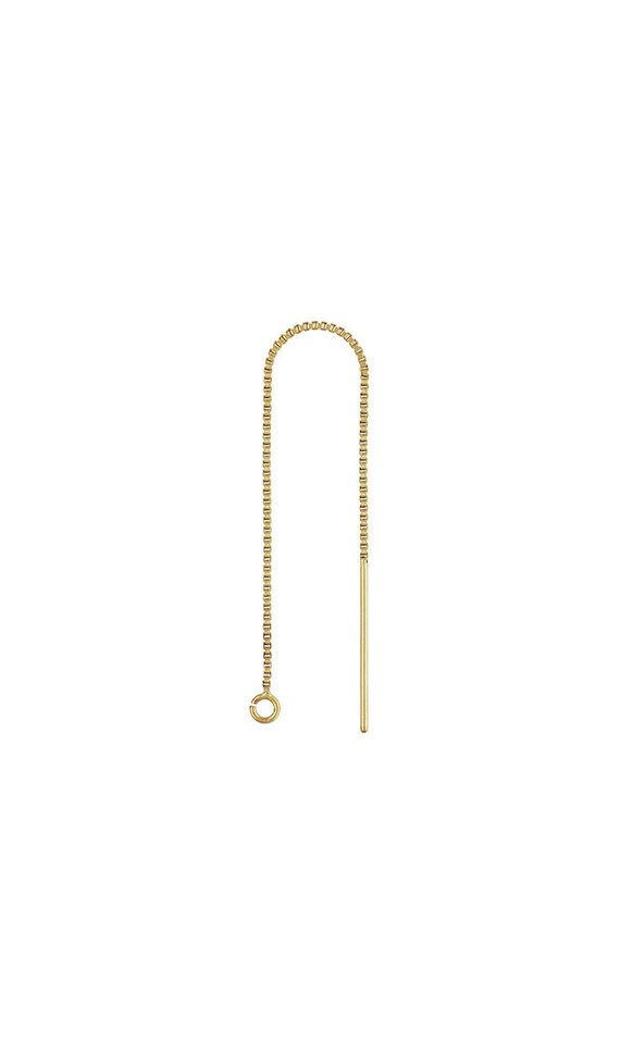 Threader Box Chain w/Ring GP, 14k gold filled. Made in USA. #4006436XB2