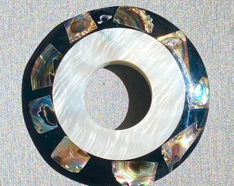 SKU#M814 Circle abalone mother of pearl bead SKU#M814 Circle abalone mother of pearl bead