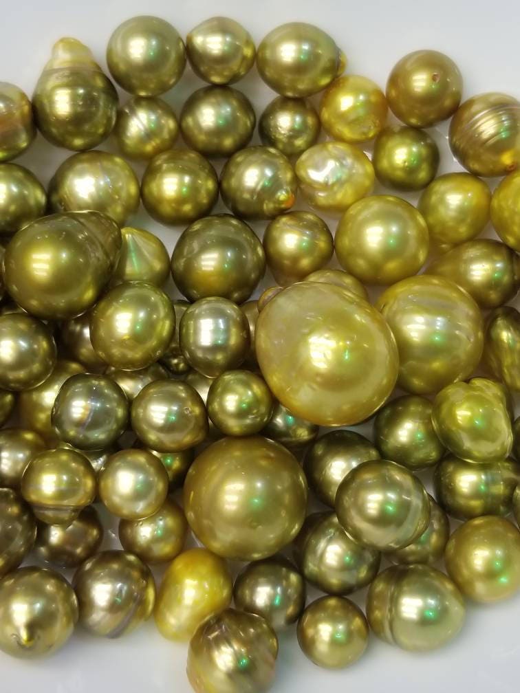 Pineapple Tahitian pearls, Tahiti pearl, 815mm sizes