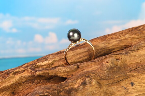 14K Gold Pearl Ring Setting (TR-011)