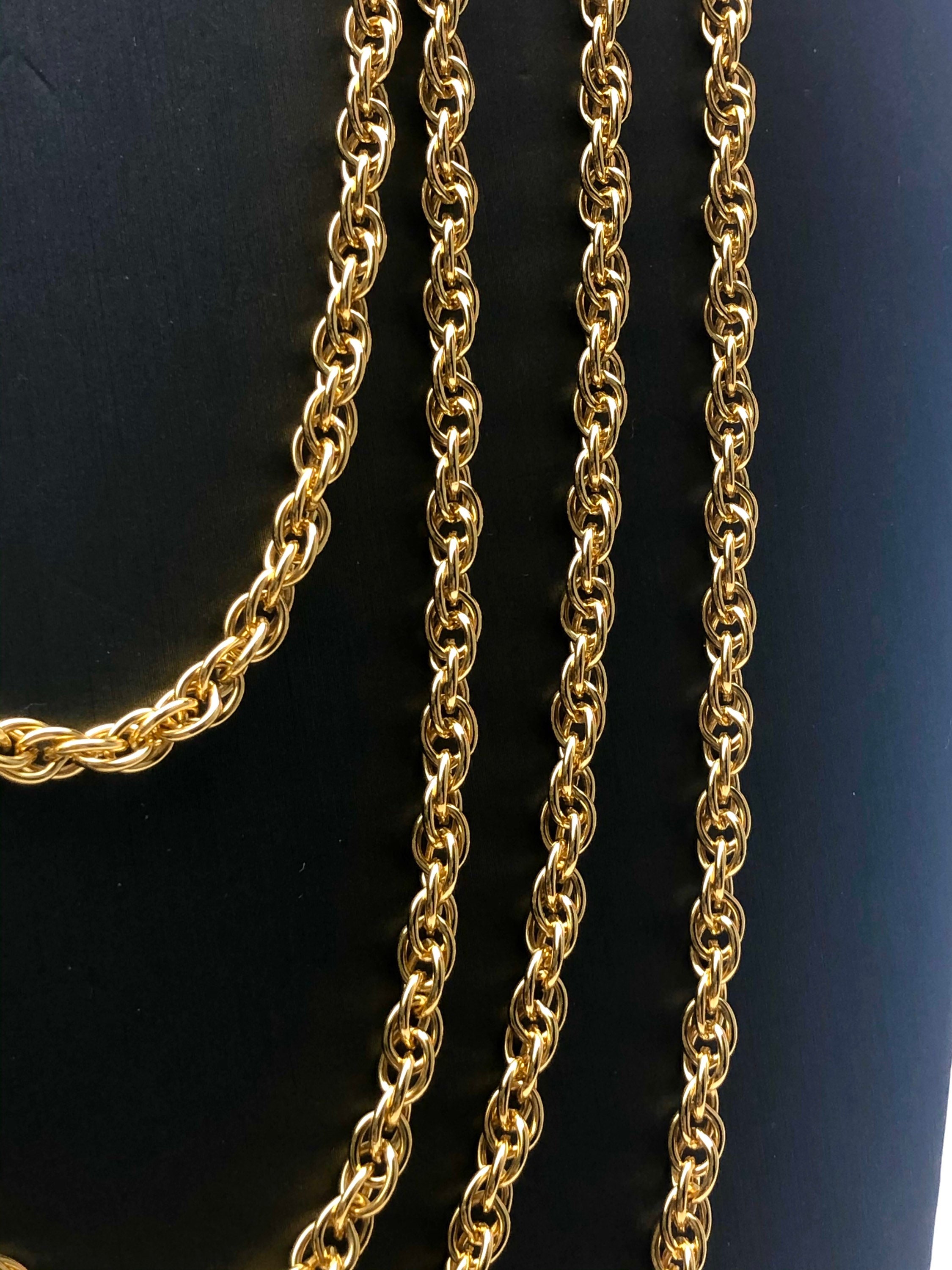 Double 14KGF rope chain , 14K gold filled , SKU 070774
