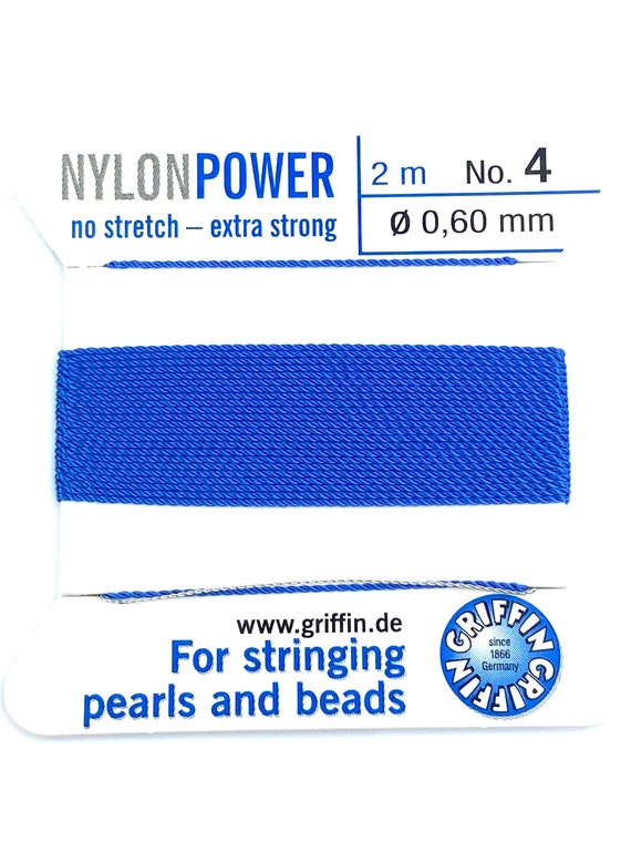 Blue Nylon Power Bead Cord 2 Meters