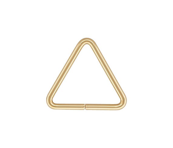 Triangle Jump Ring 19.5ga .035x.394" (0.89x10.0mm), 14k gold filled. Made in USA. #4004420TR