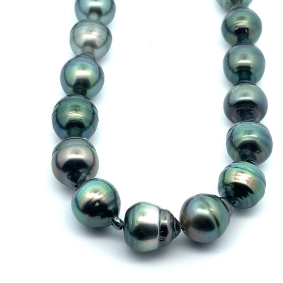 Tahitian pearl strands, 100% natural colors SKU#TPB119