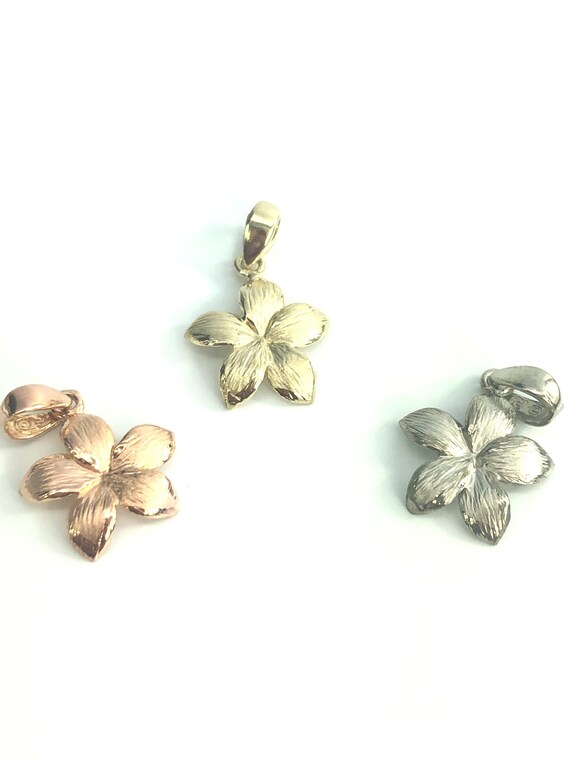 14K Plumeria Charms Sku#L-176
