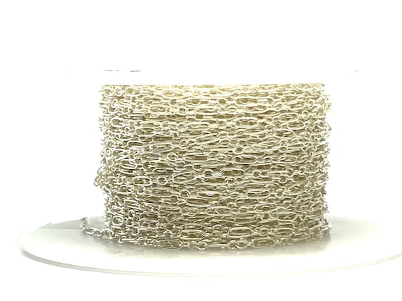 Sterling Silver 1.8mm x 5mm Long and Short Chain, Sku#S141F