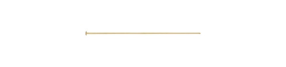Headpin 24ga .020x1.5"(0.50x38.1mm).060"Head,  14k gold filled. Made in USA. #4005377