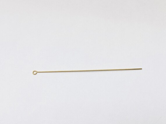 Eye pin 14k gold filled, 029”X3”, 22 gauge wire, 329C-3.00(14KGF)