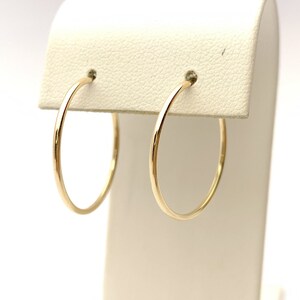 14k Gold Filled 1.25x24mm Endless Hoop Earrings (4011724)