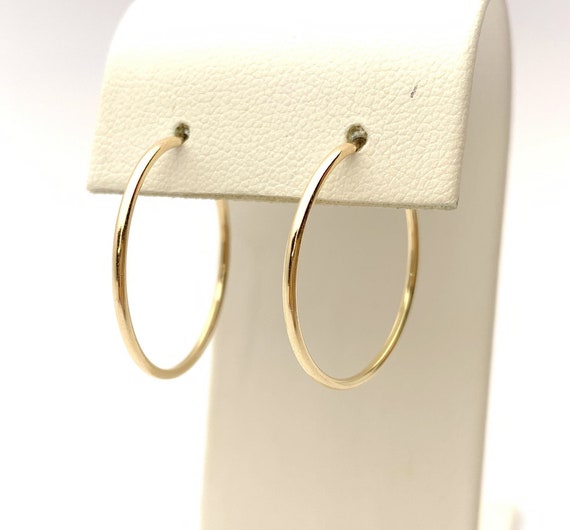 14k Gold Filled 1.25x24mm Endless Hoop Earrings (4011724)