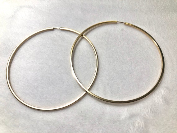 14KGF Hoop Earrings
